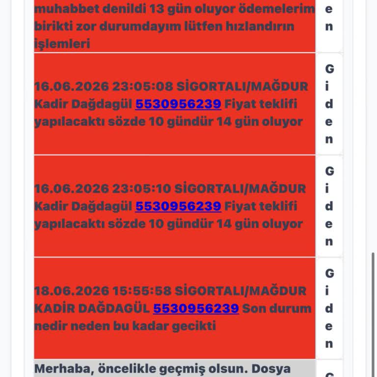 IBAN Oğlu Sigorta’da Hasar Dosyamın Uzayan İşlemleri Ve Ödeme Eksikliği