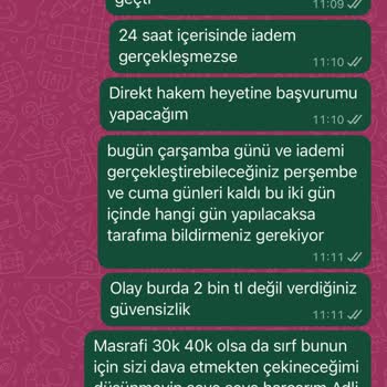 İade Edilen Ürün Bedeli Ve Kargo Ücretinin Uzun Süreli Gecikmeli İadesi