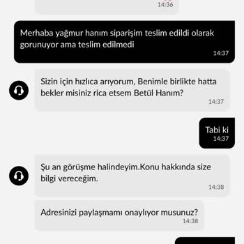 Teslim Edildi Olarak Görünen Siparişim Elime Ulaşmadı