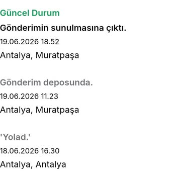 Aras Kargo Doğu Antalya Şubesinin Yanıltıcı Adres İddiası ve Teslimat Gecikmesi