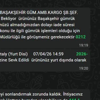 Altı Aylık Kargo Teslim Edilmedi Ve Bilgi Çelişkili