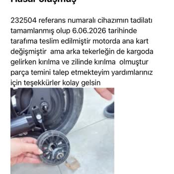 Kırık Arka Tekerlek Değişimi İçin 2 Hafta Bekliyorum Ve Cevap Almıyorum
