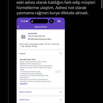Adres Hatası Nedeniyle Sipariş Teslim Edilemedi Ve Ücret İadesi Yapılmadı