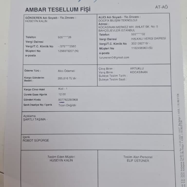 Servis Ücretinde Yanıltıcı Bilgilendirme Ve Haksız Ücret Talebi