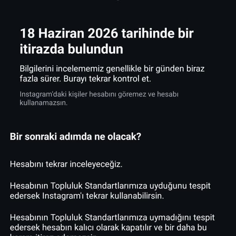 Instagram’da Haksız Askıya Alınma Ve Açıklama Talebi