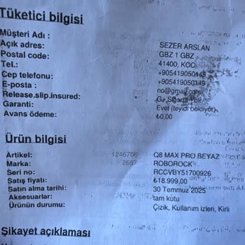 Media Markt’ta Ayıplı Roborock Ve Uzun Servis Bekleyişi