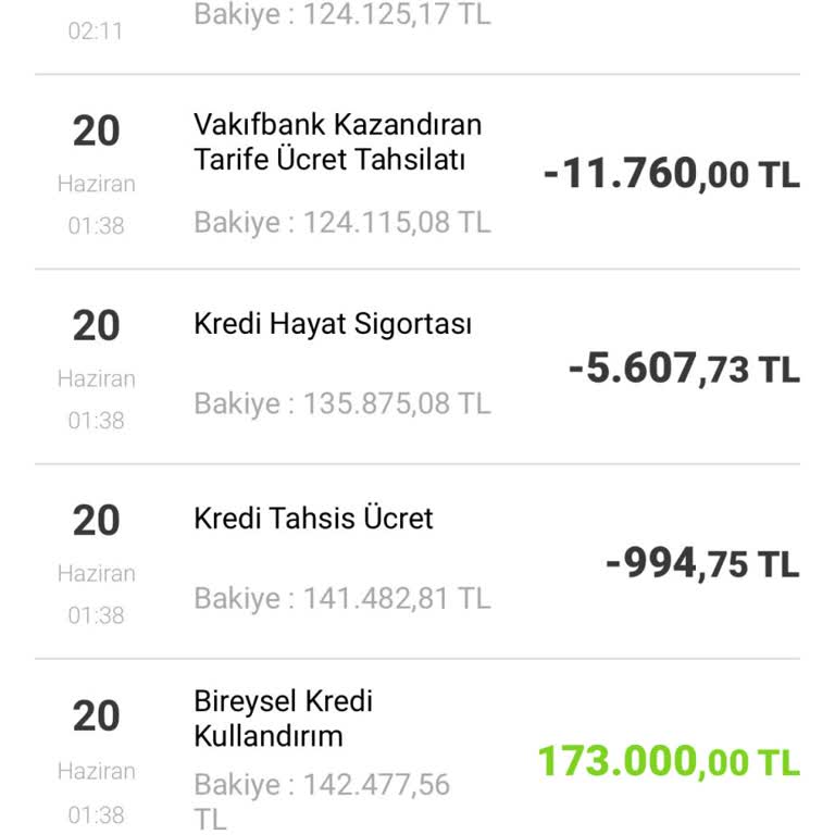 Kazandıran Tarife Ücreti Hakkında İade Talebi