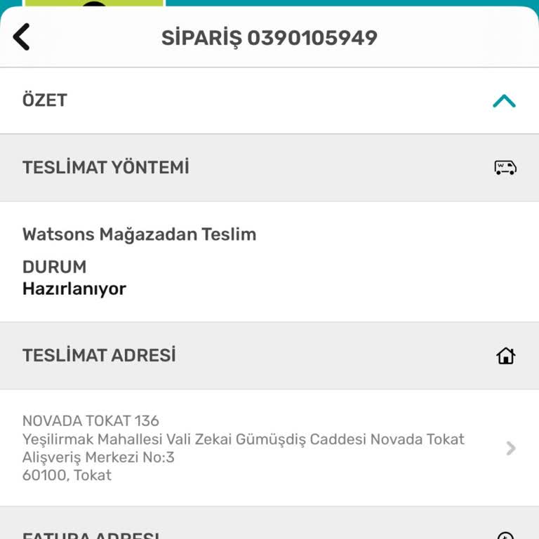 Watsons Sipariş Hazırlık Süresi Aşıldı, Bilgilendirme Yok