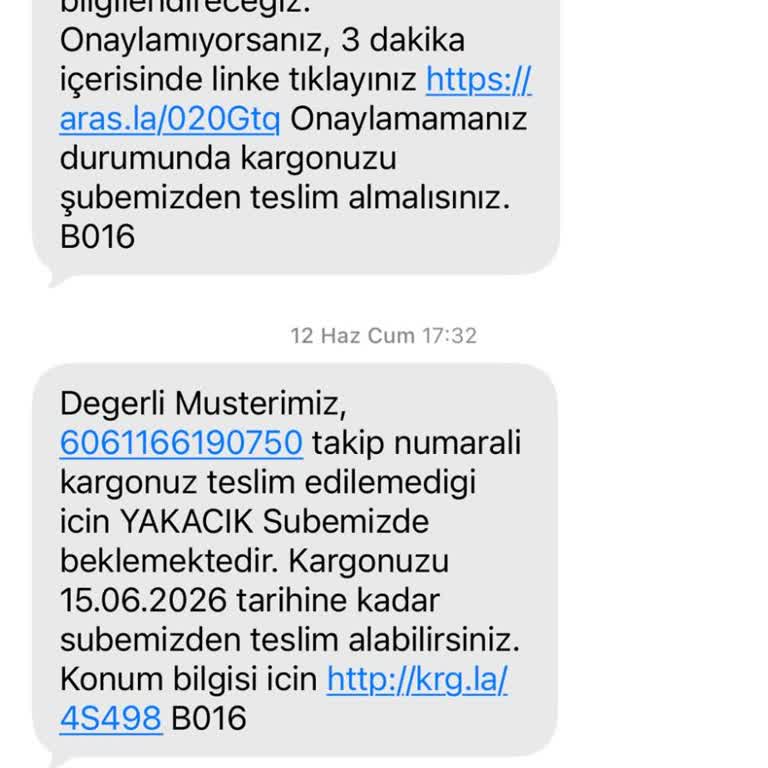 Aras Kargo Telefon Hattı Teslim Edilmedi, Müşteri 450 TL Ücretle Mağdur
