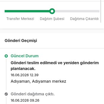Teslim Edilmeyen Sipariş Ve Net Bilgilendirme İsteği