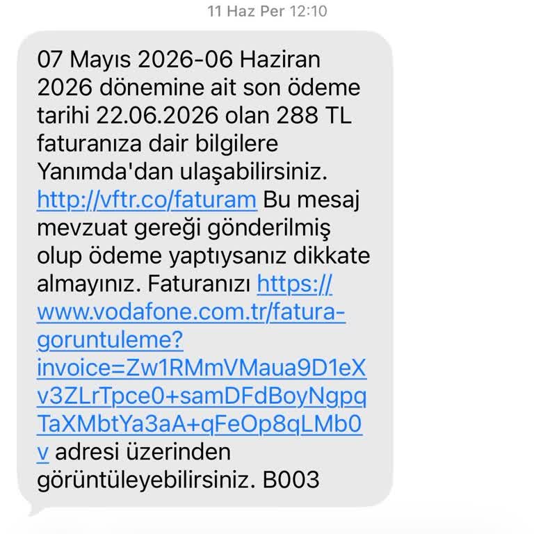 Taşıma Sonrası Görünmeyen 288 TL Faturası Ve Ödeme Sorunu