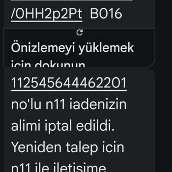 İade Talebimin Yanıltıcı SMS'ler Nedeniyle Haksız İptali