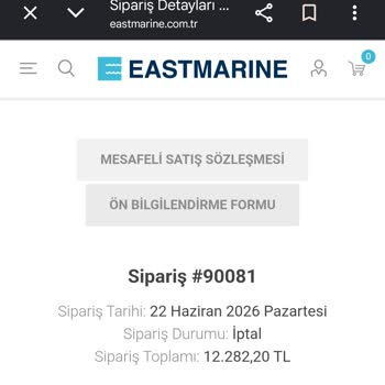 İzin Dışı Sipariş İptali Ve Açıklama Talebi