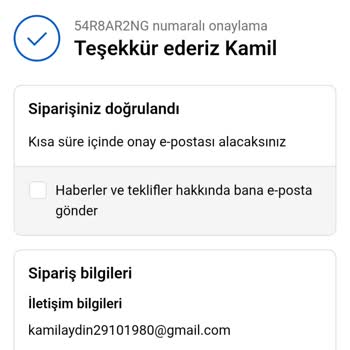 Ödenen 2249 TL Ücretin Hızlı İadesi Ve Ürün Gönderimi Talebi