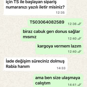 Beden Uyuşmazlığı Nedeniyle İade Talebinin Reddi