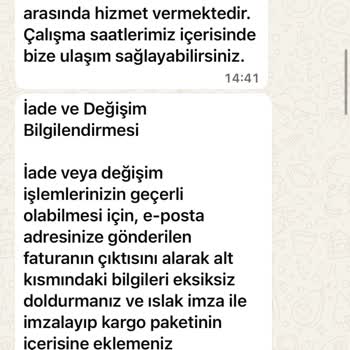 Beden Uyuşmazlığı Nedeniyle İade Talebinin Reddi