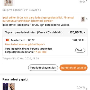 Temu'dan İptal Edilen Sipariş Ücretlerinin Geciken İadesi