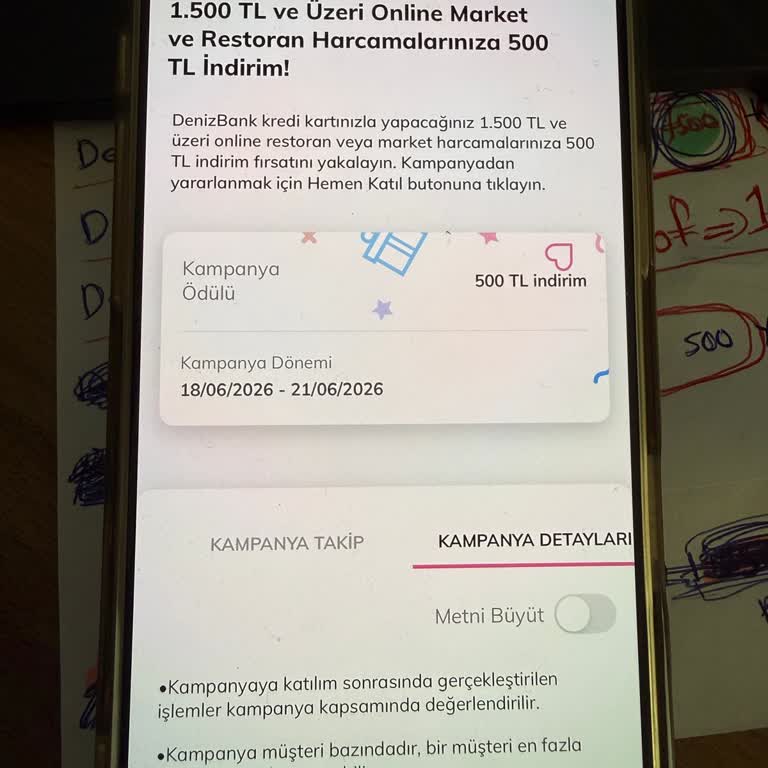 Online Market Alışverişinde 500 TL İndirim Kartıma Yansımadı