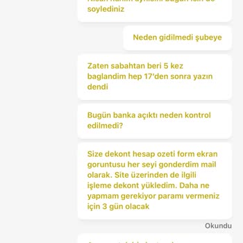 98.000 TL Yatırma İşlemi Hesaba Geçmedi Ve Destek Yardımcı Olmuyor