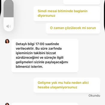 98.000 TL Yatırma İşlemi Hesaba Geçmedi Ve Destek Yardımcı Olmuyor