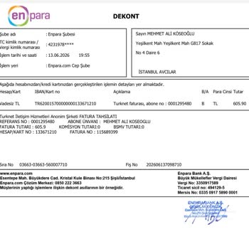 TurkNet VDSL Aboneliğimde 12 Aylık Ödeme 5 Ay Olarak Hesaplanıyor