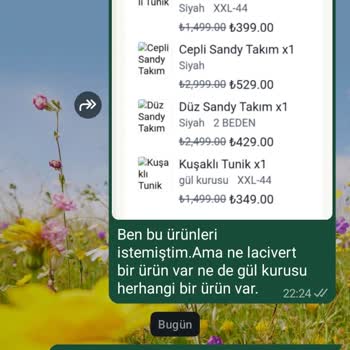 Yanlış Ürün Gönderimi Ve Kötü Kalite İçin Cevapsız Şikayet Ve İade Talebi
