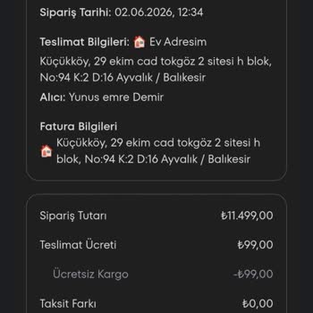 Teslim Edilmeyen A101 Termosifon İçin Acil İade Ve Çözüm Talebi
