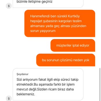 Hepsijet Kurtköy Şubesindeki Teslim Gecikmeleri Ve Destek Eksikliği
