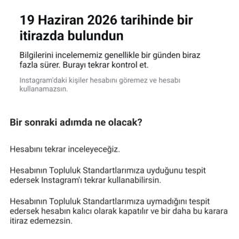 Instagram Hesabım Açıklama Ve İtiraz Cevabı Almadan Kapatıldı