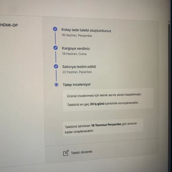 Ayıplı Monitör İadesi 20 Gün İçinde Sonuçlanmalı