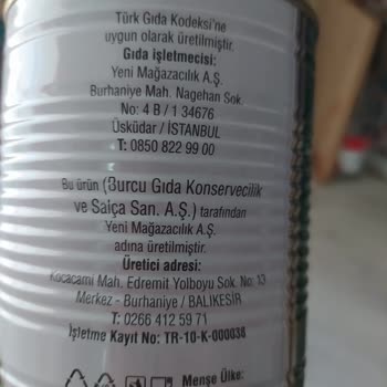 A101 Bezelye Ürününde Salyangoz Bulunması Hijyen Ve Sağlık Endişesi