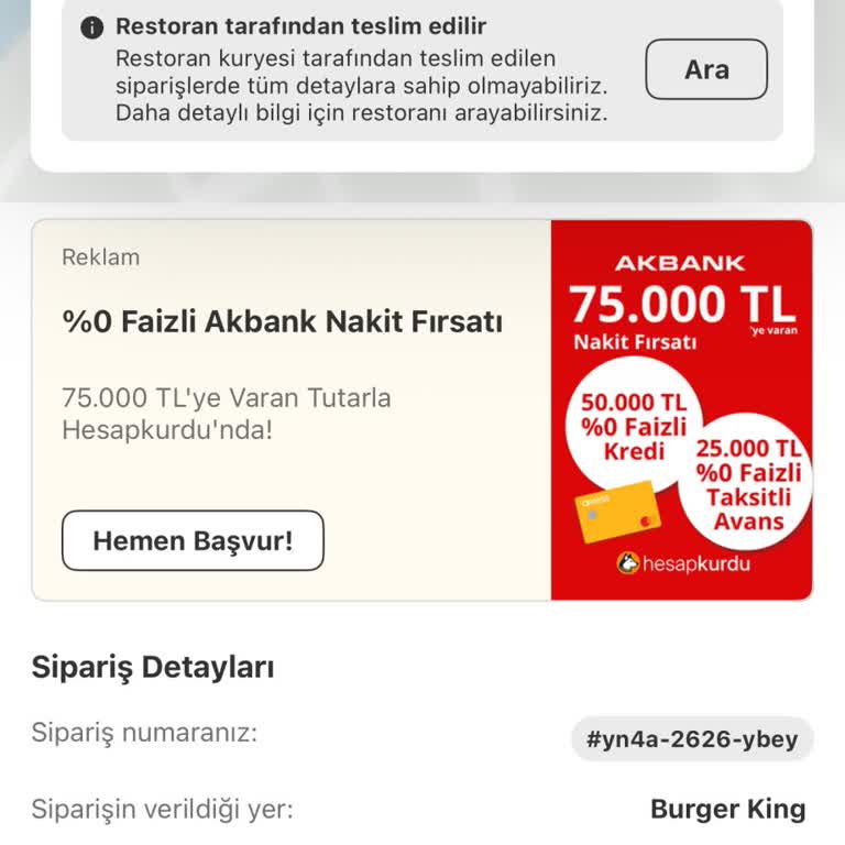 Teslim Edilmediği Görülen Sipariş Ve Yetersiz Tazminat Teklifi
