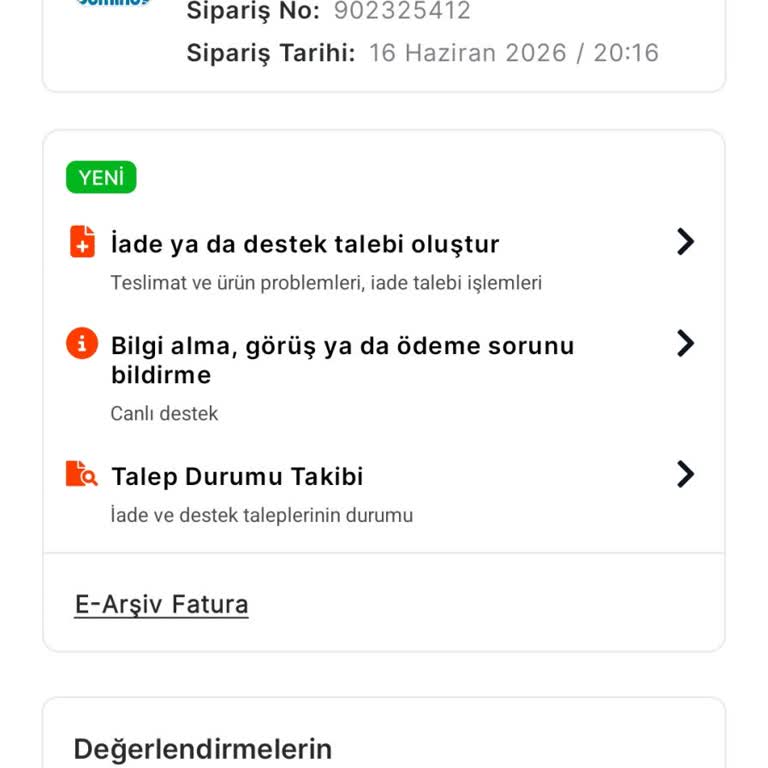 Teslim Edilmemiş Siparişin İadesi İçin Yanıt Bekliyorum