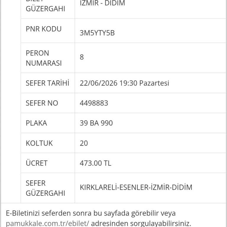 Planlanan Saatten Önce Kalkan Otobüs Nedeniyle Ek Ücret Ve İade Talebi