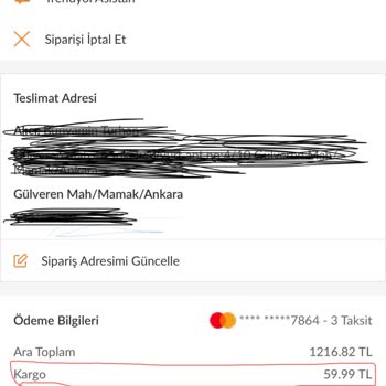 Trendyol'da Ücretsiz Kargo Sözüne Rağmen 59,99 TL Kesildi