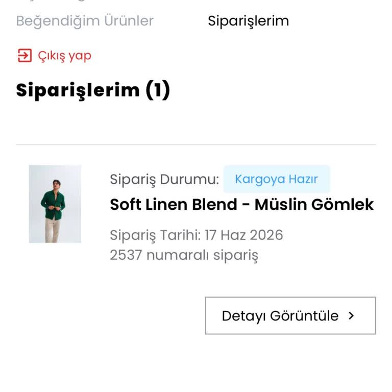 The Otantik Satıcısından Aldığım Ürün Kargoya Verilmedi