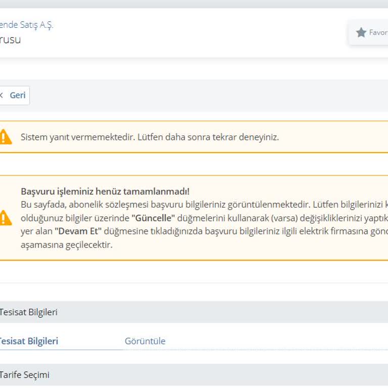 Yeni Abonelik Başvurusunda Sistem Hatası Mağduriyetine Yol Açtı