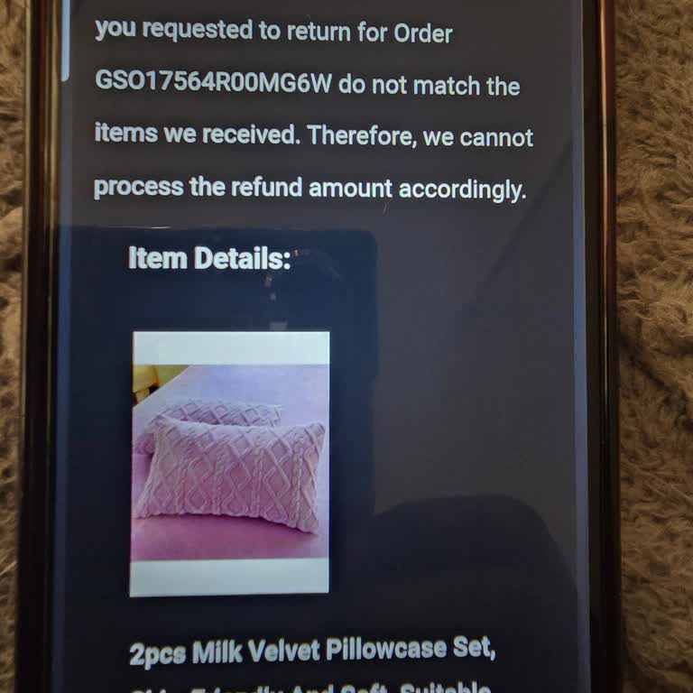 Shein Denied Refund Claiming Returned Pillowcases Did Not Match