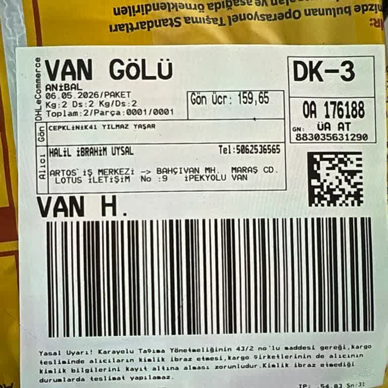 DHL'nin Sorumluluğunda Kayıp Cep Telefonu İçin Yetersiz Tazminat Teklifi