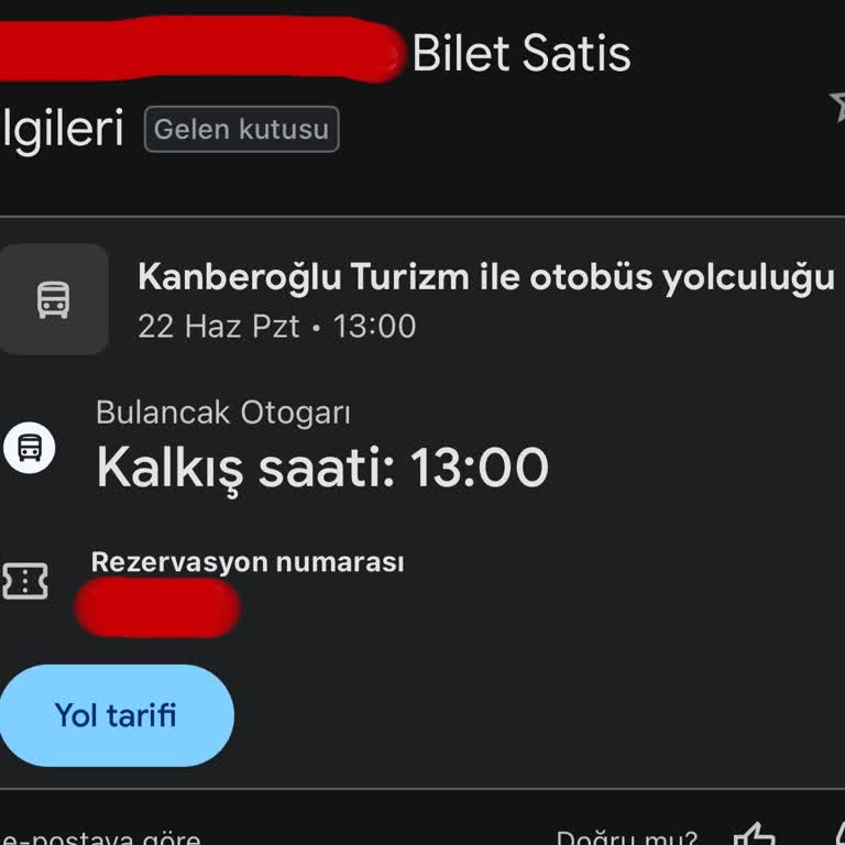 Kanberoğlu Otobüs Firmasında Kaba Personel, Yanlış Seyahat Süresi Ve Otogar Dışında Bırakma