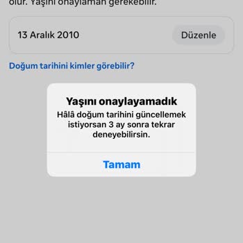 Instagram'da Doğum Tarihi Yanlış, Düzeltme Reddedildi Ve Hesap Kısıtlandı
