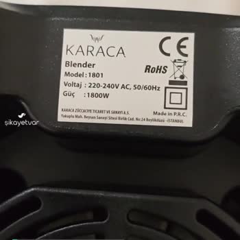 Karaca Züccaciye Yedek Parçaya İhtiyacım Var