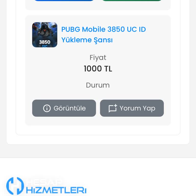 Ziraat Bankası Kartımla PUBG Ücretinin Yüklenmemesi
