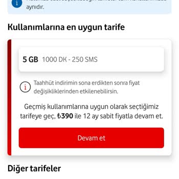 Vodafone Taahhüt Yenilemesinde Aşırı Yüksek Fiyat Teklifi Ve Müşteri Değer Görmeme