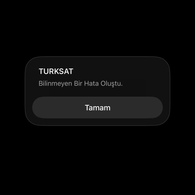 TV Her Yerde İPhone’da 'Bilinmeyen Bir Hata' Veriyor