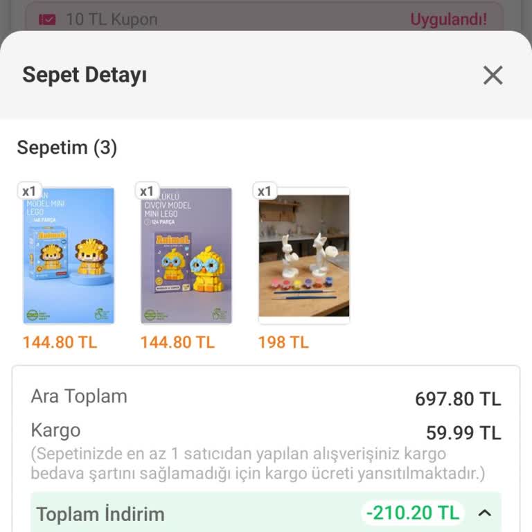 Trendyol Uygulamasında Yanıltıcı İndirim Gösterimi Ve Hatalı Ara Toplam