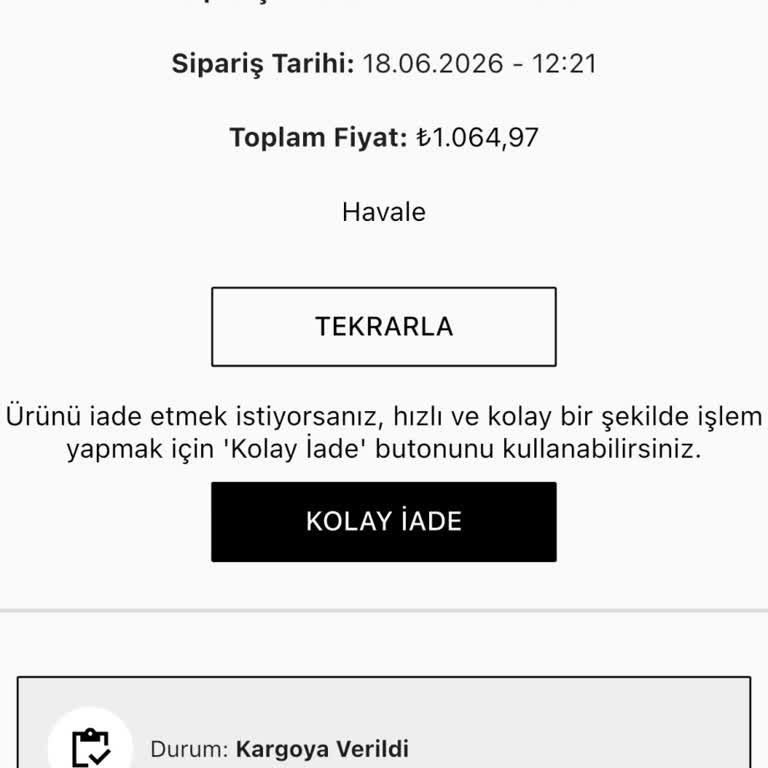 Kargo Bilgisi Gelmedi, Teslimat Gecikti