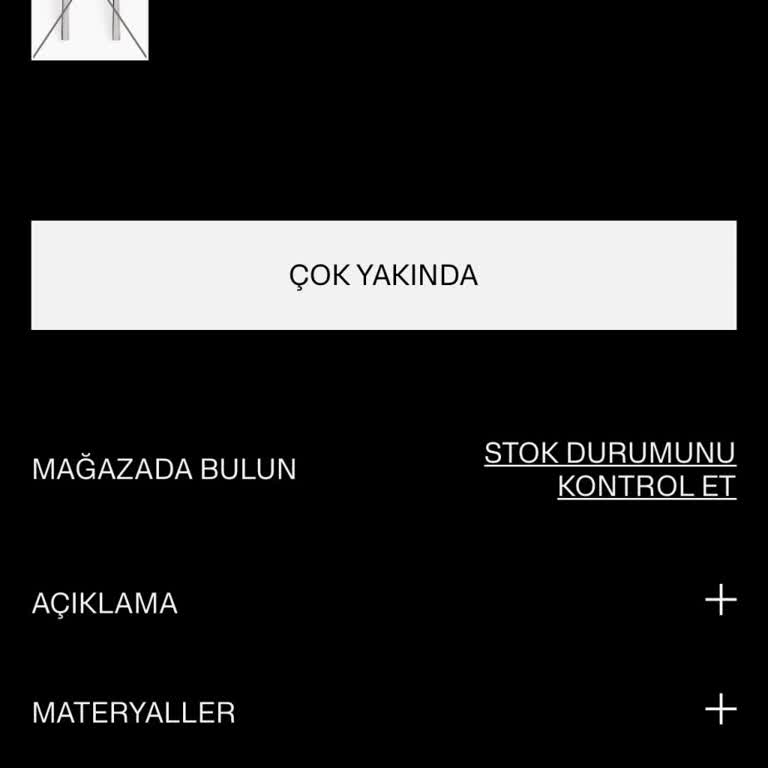 H&M Sofra Kategorisinde Ürün Bulunmaması ve Bilgi Verilmemesi