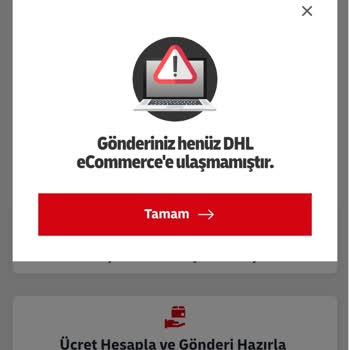 Amazon Siparişi DHL’e Teslim Edilmedi, Güncelleme Bilgisi Yok