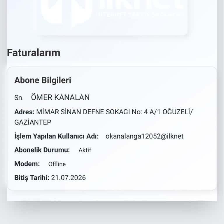 Bir Gün Gecikme Nedeniyle İnternet Bir Ay Kapatıldı